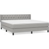 Box spring postel s matrací 160 x 200 cm textil [3129966] (Barva Krémová)