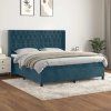 Box spring postel s matrací 160x200 cm samet [3132867] (Barva Světle šedá)