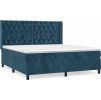 Box spring postel s matrací 160x200 cm samet [3132867] (Barva Světle šedá)