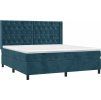 Box spring postel s matrací 160x200 cm samet [3132867] (Barva Světle šedá)