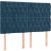 Box spring postel s matrací 160x200 cm samet [3132867] (Barva Světle šedá)