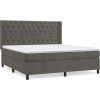 Box spring postel s matrací 160x200 cm samet [3132867] (Barva Světle šedá)