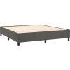 Box spring postel s matrací 160x200 cm samet [3132867] (Barva Světle šedá)