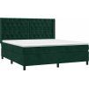 Box spring postel s matrací 160x200 cm samet [3132867] (Barva Světle šedá)