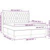 Box spring postel s matrací 160x200 cm samet [3132867] (Barva Světle šedá)