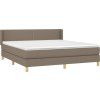 Box spring postel s matrací 160x200 cm textil [3130202] (Barva Tmavě šedá)