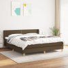 Box spring postel s matrací 160x200 cm textil [3130202] (Barva Tmavě šedá)