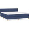 Box spring postel s matrací 160x200 cm textil [3130202] (Barva Tmavě šedá)