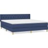 Box spring postel s matrací 160 x 200 cm textil [3130527] (Barva Modrá)