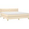 Box spring postel s matrací 160 x 200 cm textil [3130527] (Barva Modrá)