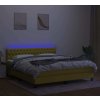 Box spring postel s matrací a LED 160x200 cm textil [3133409] (Barva Taupe)