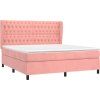 Box spring postel s matrací 160x200 cm samet [3129400] (Barva Tmavě šedá)