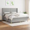 Box spring postel s matrací 160x200 cm textil [3131923] (Barva Černá)