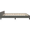 Rám postele bez matrace 160 x 200 cm samet [3125703] (Barva Tmavě šedá)