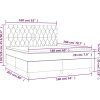 Box spring postel s matrací 160x200 cm samet [3143215] (Barva Tmavě moddrá)