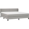 Box spring postel s matrací 160x200 cm textil [3126173] (Barva Světle šedá)