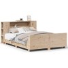 Postel bez matrace 160 x 200 cm masivní borovice [3323644] (Barva Přírodní)