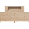 Postel bez matrace 160 x 200 cm masivní borovice [3323644] (Barva Přírodní)