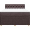 Box spring postel s matrací 160x200 cm textil [3287520] (Barva Modrá)