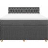 Box spring postel s matrací 160x200 cm textil [3287520] (Barva Modrá)