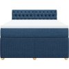 Box spring postel s matrací 160x200 cm textil [3287520] (Barva Modrá)