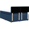 Box spring postel s matrací 160x200 cm textil [3287520] (Barva Modrá)