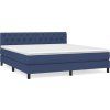 Box spring postel s matrací 160x200 cm textil [3140305] (Barva Světle šedá)