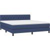 Box spring postel s matrací 160x200 cm textil [3140305] (Barva Světle šedá)