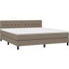 Box spring postel s matrací 160x200 cm textil [3140305] (Barva Světle šedá)