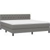 Box spring postel s matrací 160x200 cm textil [3140305] (Barva Světle šedá)