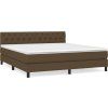 Box spring postel s matrací 160x200 cm textil [3140305] (Barva Světle šedá)