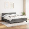Box spring postel s matrací 160x200 cm textil [3140305] (Barva Světle šedá)
