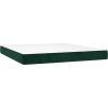 Box spring postel s matrací a LED 160x200 cm samet [3139511] (Barva Světle šedá)
