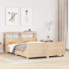 Postel bez matrace 160 x 200 cm masivní borovice [3306453] (Barva Přírodní)