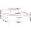 Box spring postel s matrací 160x200 cm samet [3127439]