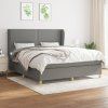 Box spring postel s matrací 160x200 cm textil [3128459] (Barva Modrá)
