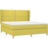 Box spring postel s matrací 160x200 cm textil [3128459] (Barva Modrá)