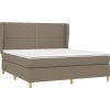 Box spring postel s matrací 160x200 cm textil [3128459] (Barva Modrá)