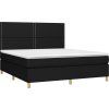 Box spring postel s matrací 160 x 200 cm textil [3142266] (Barva Tmavě šedá)