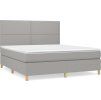 Box spring postel s matrací 160 x 200 cm textil [3142266] (Barva Tmavě šedá)