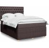 Box spring postel s matrací 160x200 cm textil [3294418] (Barva Taupe)