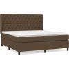 Box spring postel s matrací 160 x 200 cm textil [3128218] (Barva Krémová)