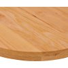 Stolní deska 80x40x4 cm masivní dub oválný [4009049] (Barva Světle hnědá)