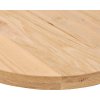 Stolní deska 120x60x4 cm masivní dub oválný [4009075] (Barva Světle hnědá)