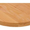 Stolní deska 120x60x4 cm masivní dub oválný [4009075] (Barva Světle hnědá)