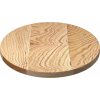 Stolní deska 80x40x2 cm masivní dub oválný [4009037] (Barva Přírodní)