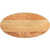 Stolní deska 80x40x2 cm masivní dub oválný [4009037] (Barva Přírodní)