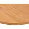 Stolní deska 80x40x2 cm masivní dub oválný [4009037] (Barva Přírodní)