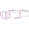 Zásuvky pod postel 2 ks 90 x 55 x 17 cm masivní borovice [850924]