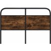 Náhradní čelo postele 120 cm ocel a kompozitní dřevo [4100338] (Barva Hnědý dub)